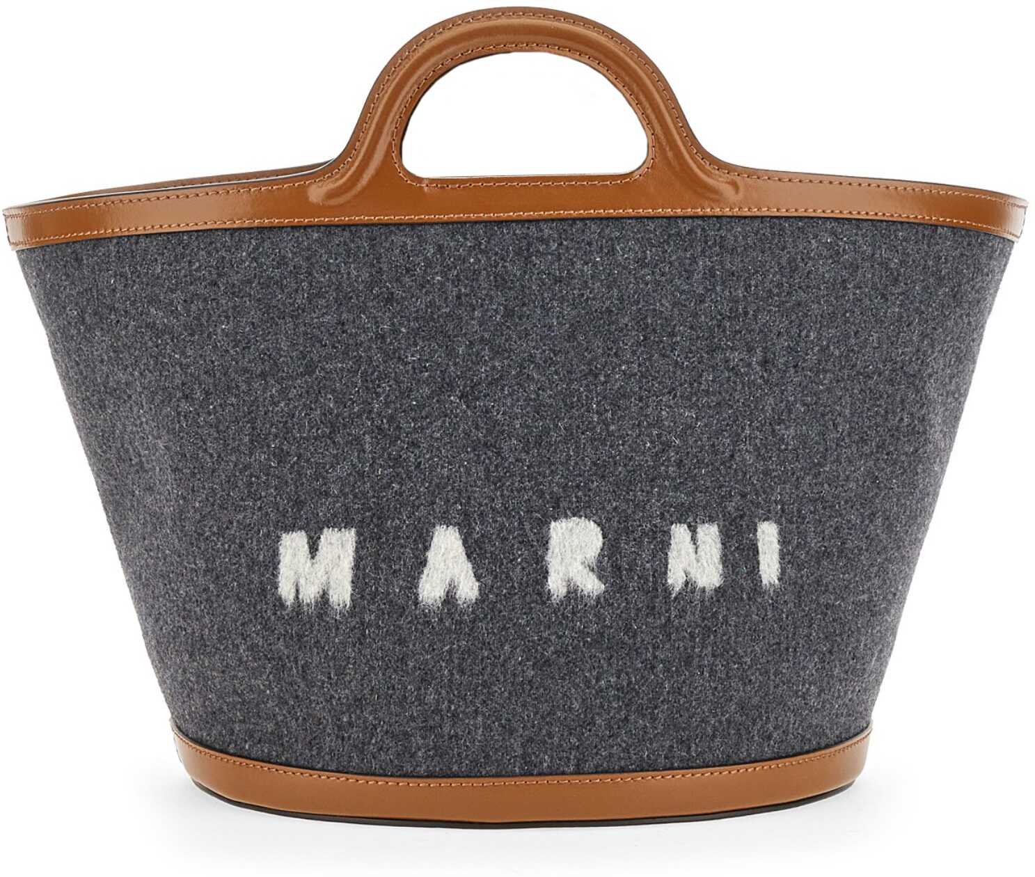 Marni Tropicalia Shopping Bag GREY