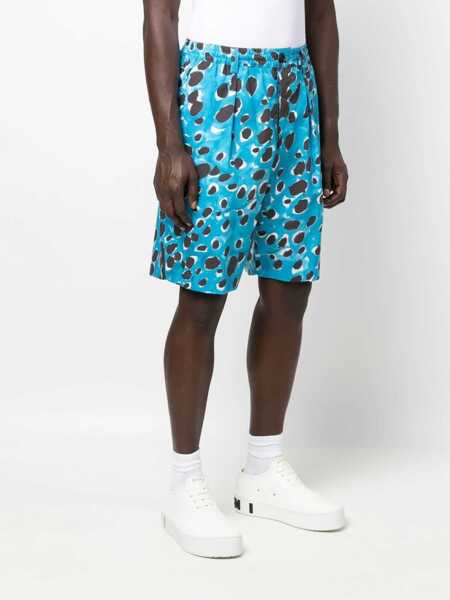 Pantaloni scurti Marni Bermuda Shorts With Pop Dots Print BABY BLUE Barbati (BM 9423761) 3