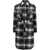 Woolrich Check Print Coat BLACK