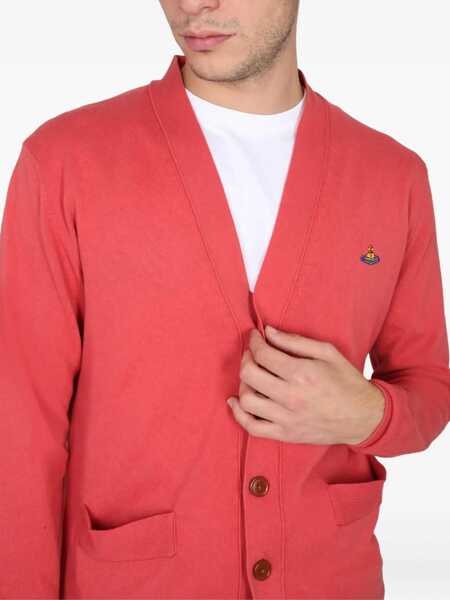 Cardigane Vivienne Westwood Cardigan With Orb Embroidery RED Barbati (BM 9424646) 4