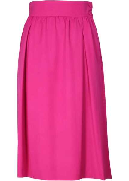 Fuste casual Moschino Flared Midi Skirt PURPLE Femei (BM 9424916) 2