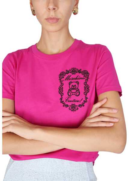 Tricouri Moschino T-Shirt With Logo PURPLE Femei (BM 9425006) 4