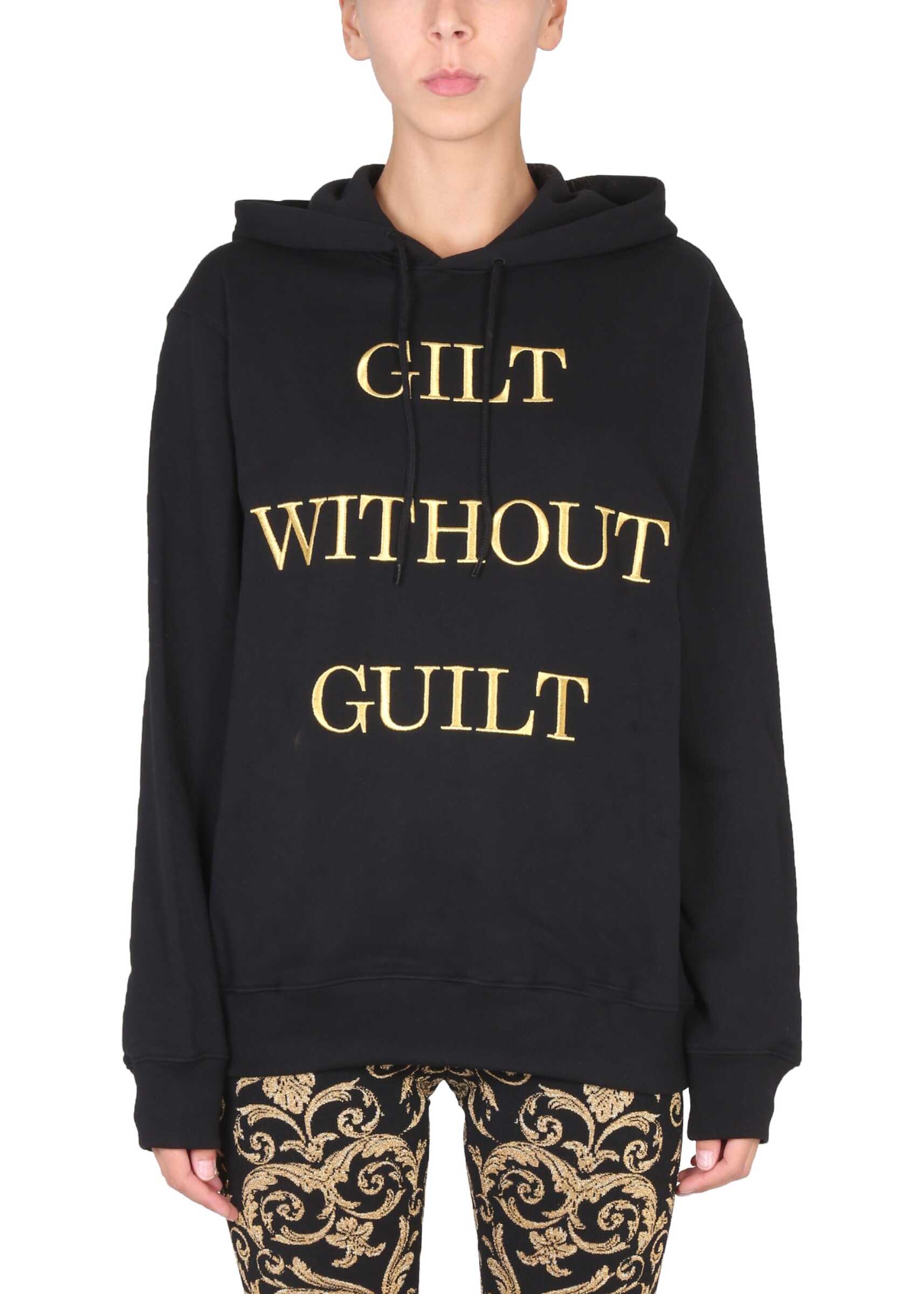 Moschino "Gilt Without Guilt" Sweatshirt BLACK
