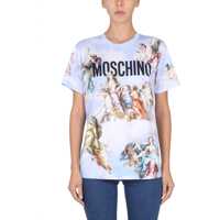Tricouri T-Shirt With Fresco Print Femei