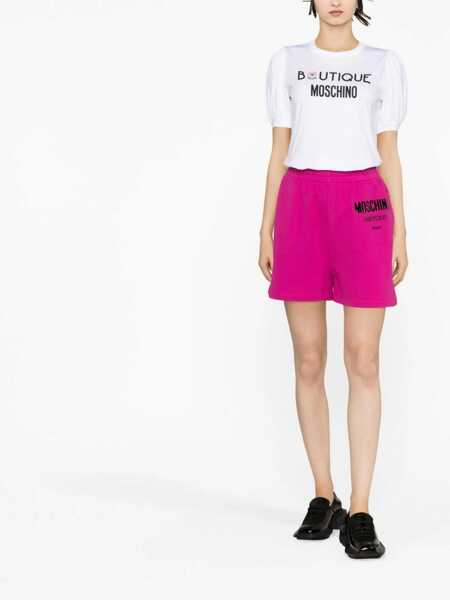 Pantaloni scurti Moschino Shorts With Vinyl Logo PURPLE Femei (BM 9425111) 2