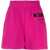 Moschino Shorts With Vinyl Logo PURPLE