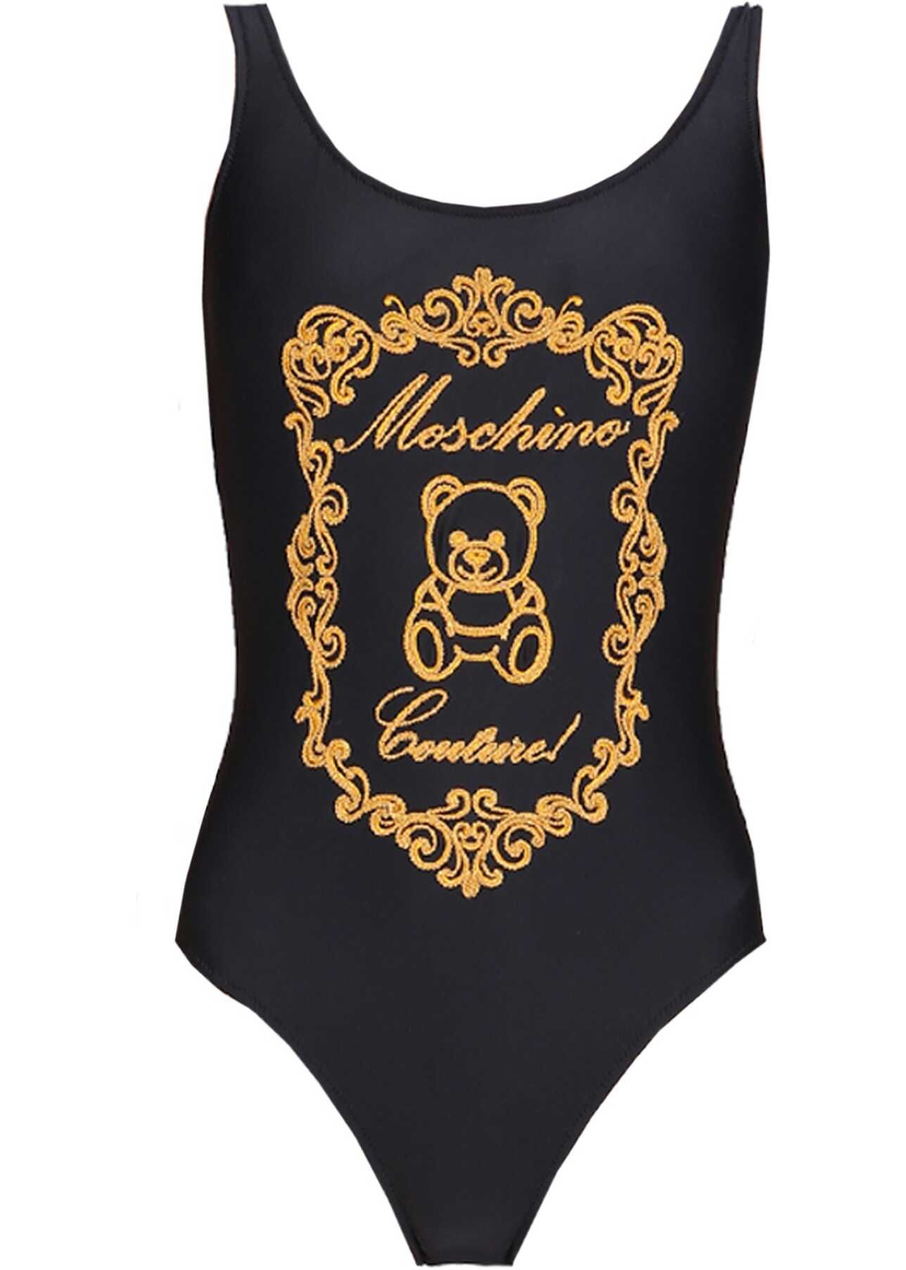 Moschino One-Piece Swimsuit BLACK
