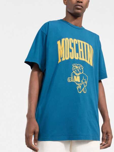 Tricouri Moschino T-Shirt With Print BLUE Barbati (BM 9425222) 3