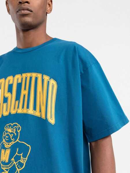 Tricouri Moschino T-Shirt With Print BLUE Barbati (BM 9425222) 5