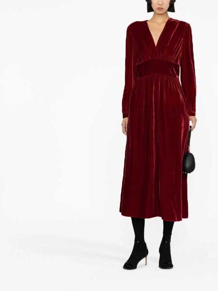 Rochii casual LOVE Moschino Pann Velvet Dress RED Femei (BM 9425417) 2