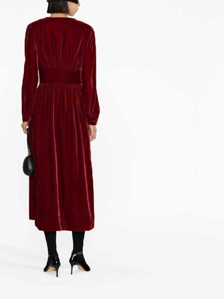 Rochii casual LOVE Moschino Pann Velvet Dress RED Femei (BM 9425417) 3