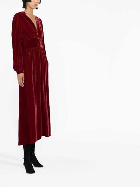 Rochii casual LOVE Moschino Pann Velvet Dress RED Femei (BM 9425417) 4