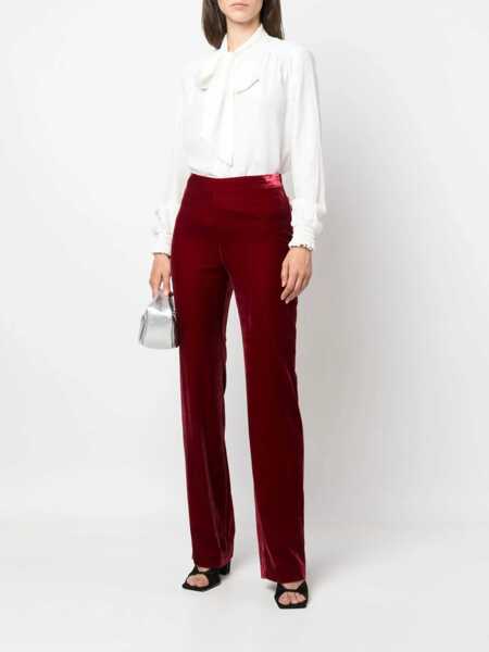 Pantaloni casual LOVE Moschino Pann Velvet Pants RED Femei (BM 9425438) 2