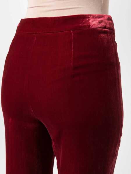 Pantaloni casual LOVE Moschino Pann Velvet Pants RED Femei (BM 9425438) 5