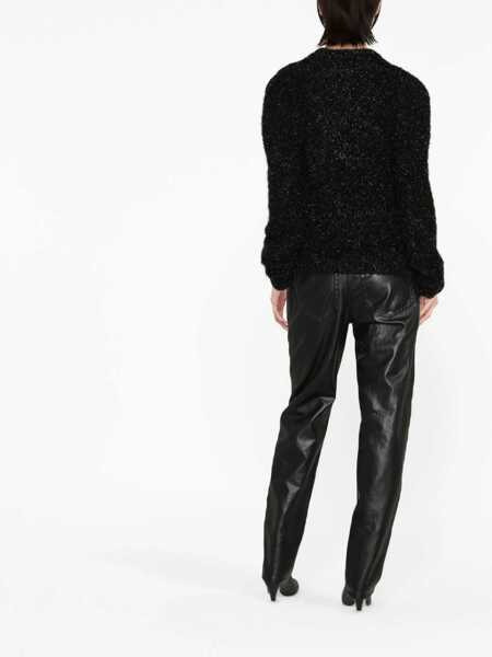 Pulovere casual Alberta Ferretti Lurex Jersey BLACK Femei (BM 9425495) 4