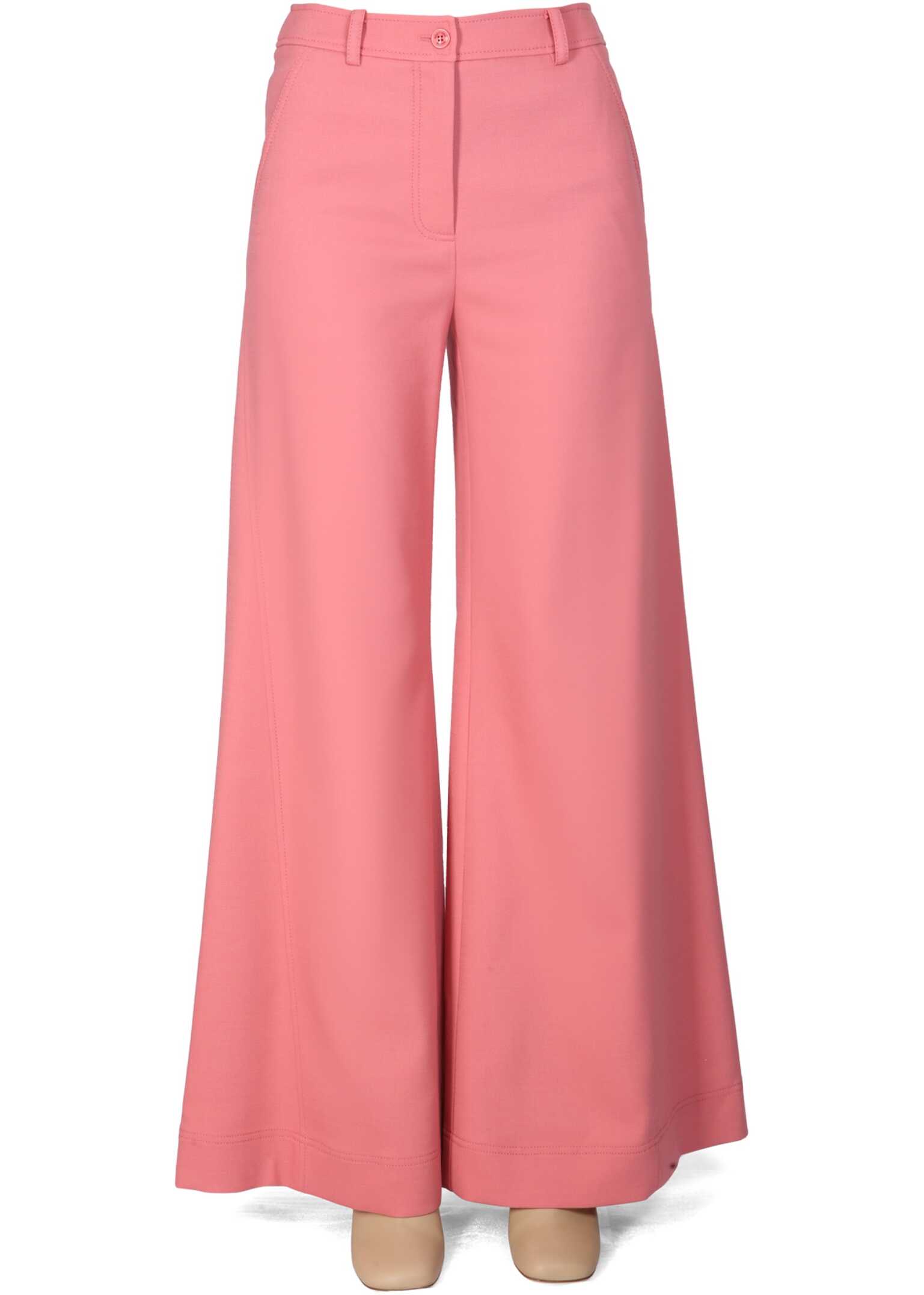 LOVE Moschino Chic Flare Pants PINK