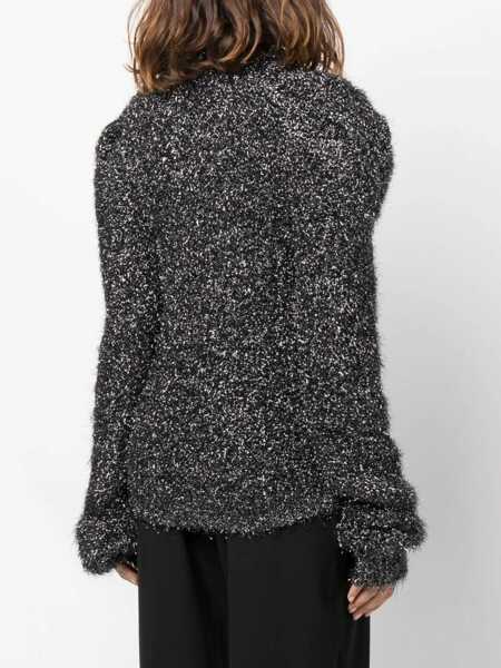 Pulovere casual Alberta Ferretti Lurex Jersey GREY Femei (BM 9425519) 4