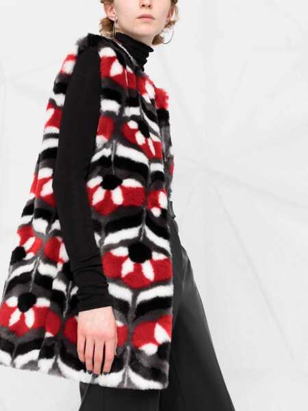 Blanuri LOVE Moschino Faux Fur Vest BLACK Femei (BM 9425528) 5