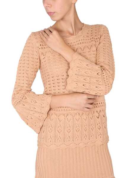 Pulovere LOVE Moschino Wool Blend Sweater BEIGE Femei (BM 9425543) 4