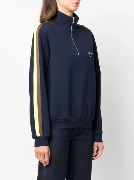 Bluze de trening Tory Burch Sweatshirt With Front Zipper BLUE Femei (BM 9425828) 3