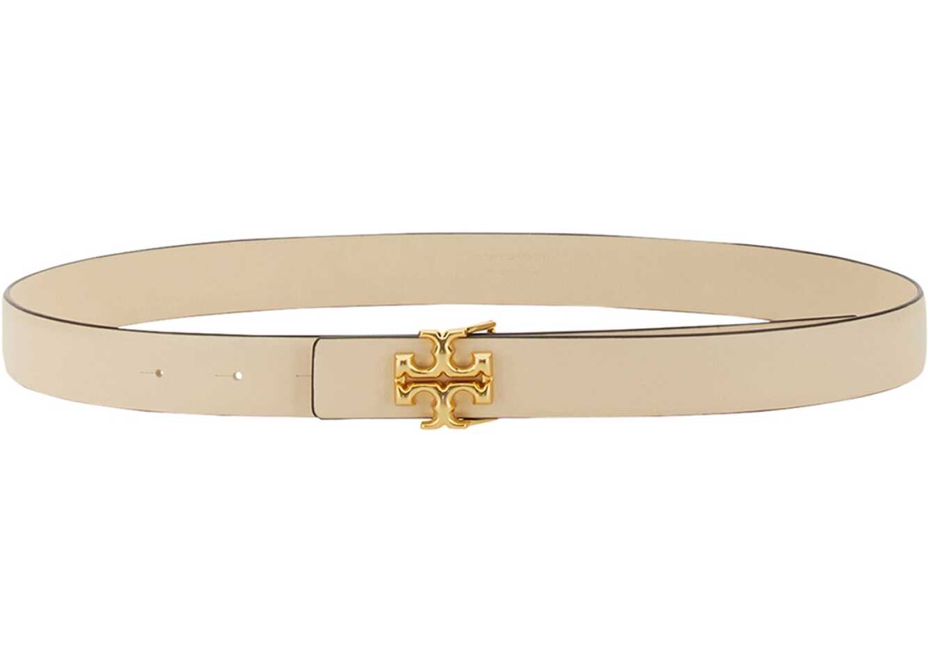 Tory Burch Belt With Logo Buckle WHITE