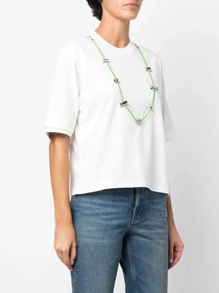 Tricouri AMBUSH Stoppers T-Shirt WHITE Femei (BM 9425876) 3