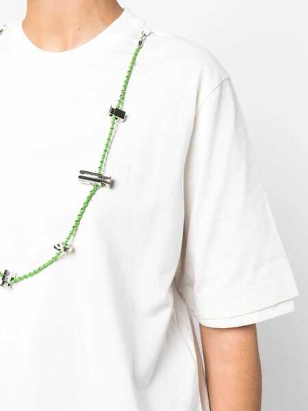 Tricouri AMBUSH Stoppers T-Shirt WHITE Femei (BM 9425876) 5