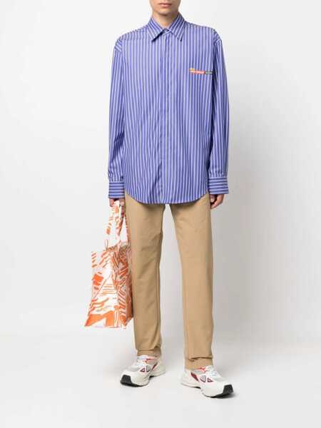 Pantaloni casual MSGM Pants With Logo BEIGE Barbati (BM 9425903) 2