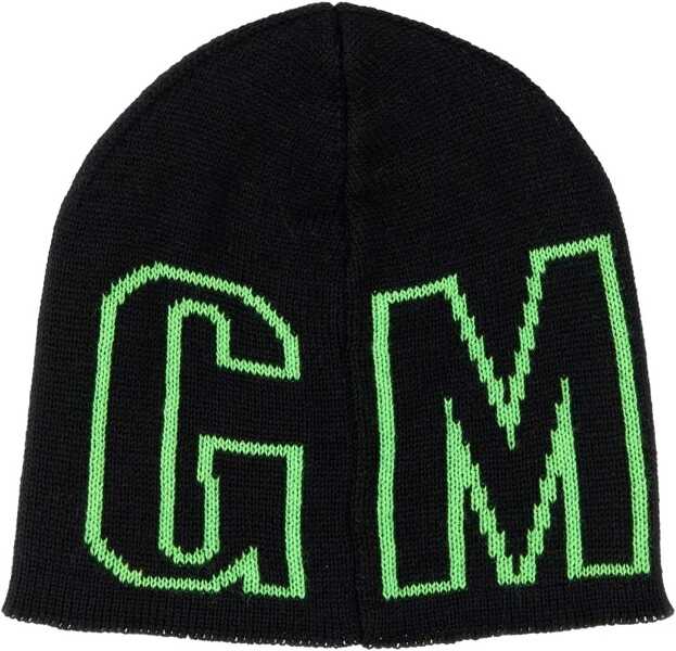 Caciuli MSGM Beanie Hat With Logo BLACK Barbati (BM 9425969) 2