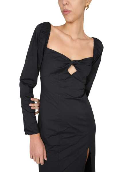 Rochii casual STAUD Josephine Dress BLACK Femei (BM 9426170) 4