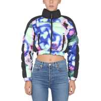 Jachete Crop Jacket With Graphic Print Femei