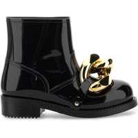 Cizme scurte Patent Leather Ankle Boot "Chain" Femei