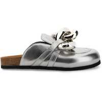 Mocasini Metallic "Chain" Mules Femei