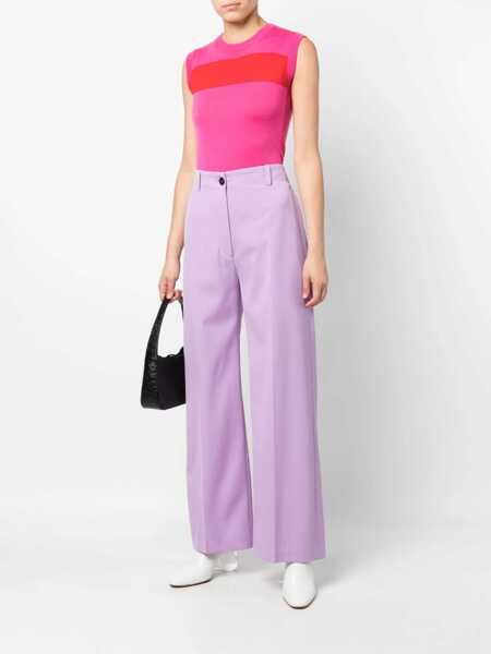 Pantaloni casual Patou Virgin Wool Pants LILAC Femei (BM 9426689) 2