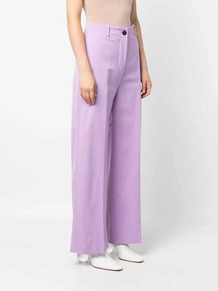 Pantaloni casual Patou Virgin Wool Pants LILAC Femei (BM 9426689) 3