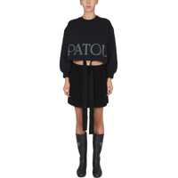 Bluze de trening Short Sweatshirt With Logo Print Femei