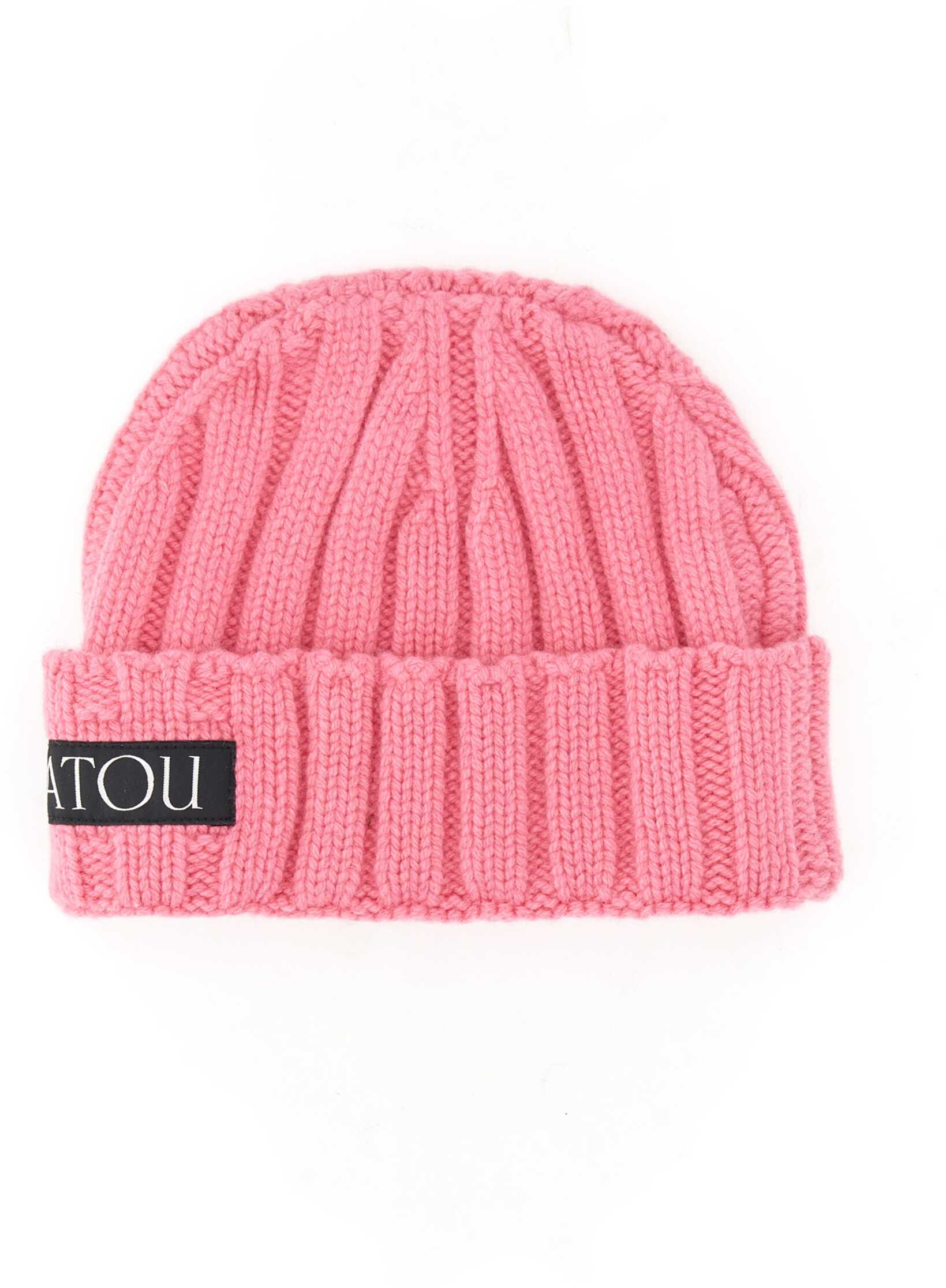 Patou Hat With Logo Label PINK