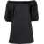 Patou Mini Dress With Balloon Sleeves BLACK