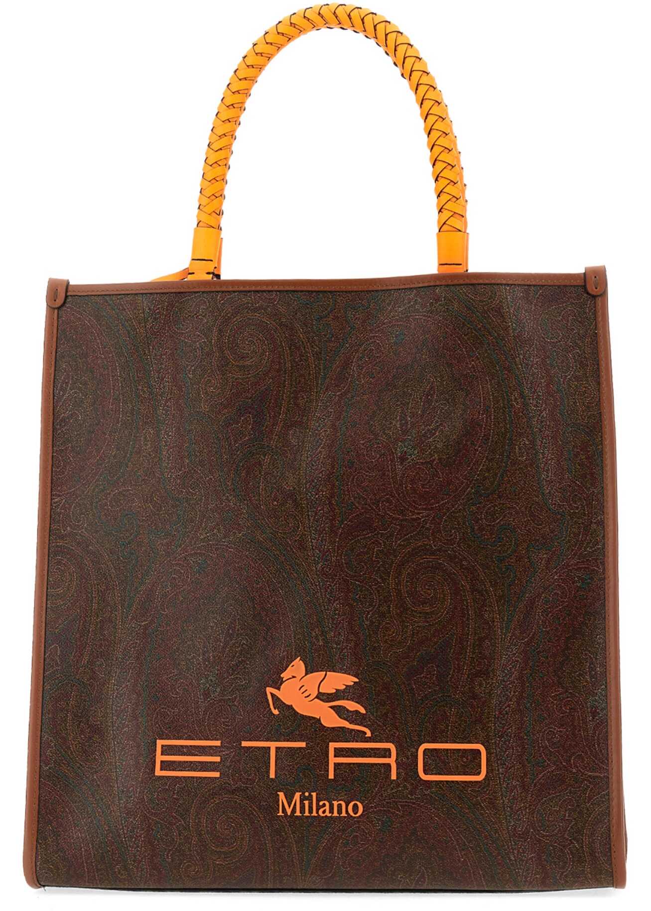 ETRO Logo Embossed Tote Bag MULTICOLOUR