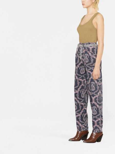 Blugi skinny ETRO Paisley Denim Pants MULTICOLOUR Femei (BM 9426890) 3