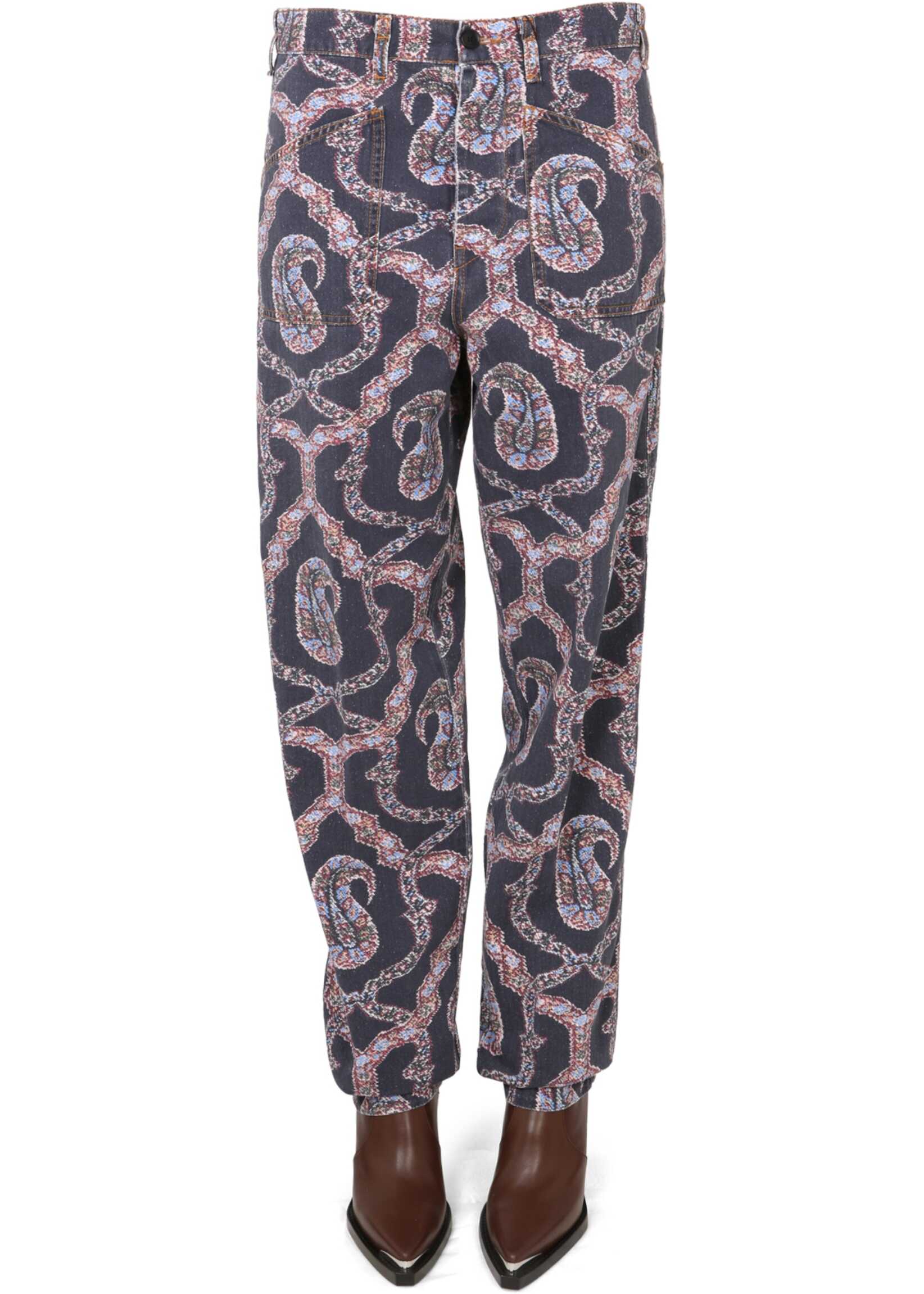 ETRO Paisley Denim Pants MULTICOLOUR