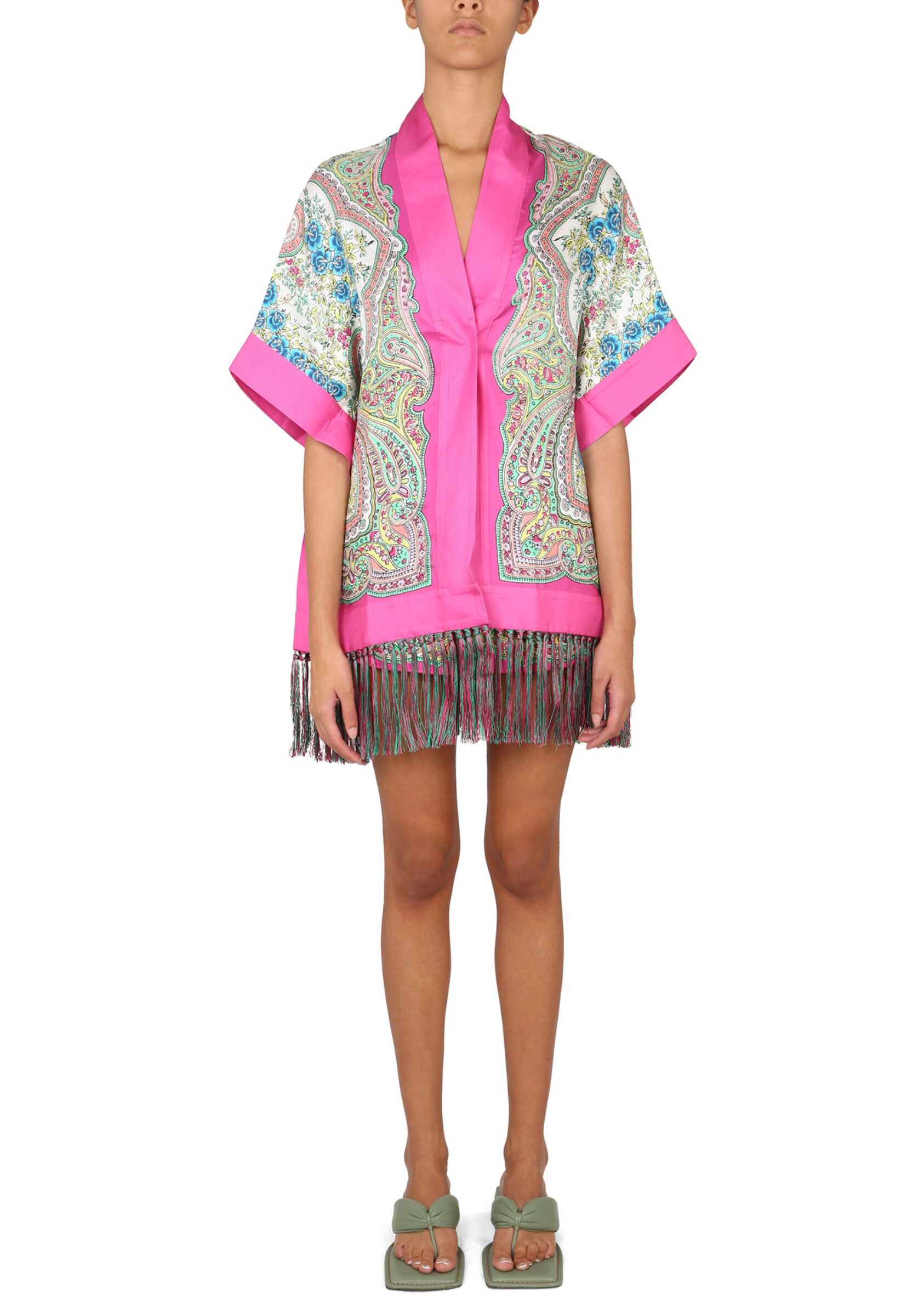 ETRO Paisley Print Poncho MULTICOLOUR