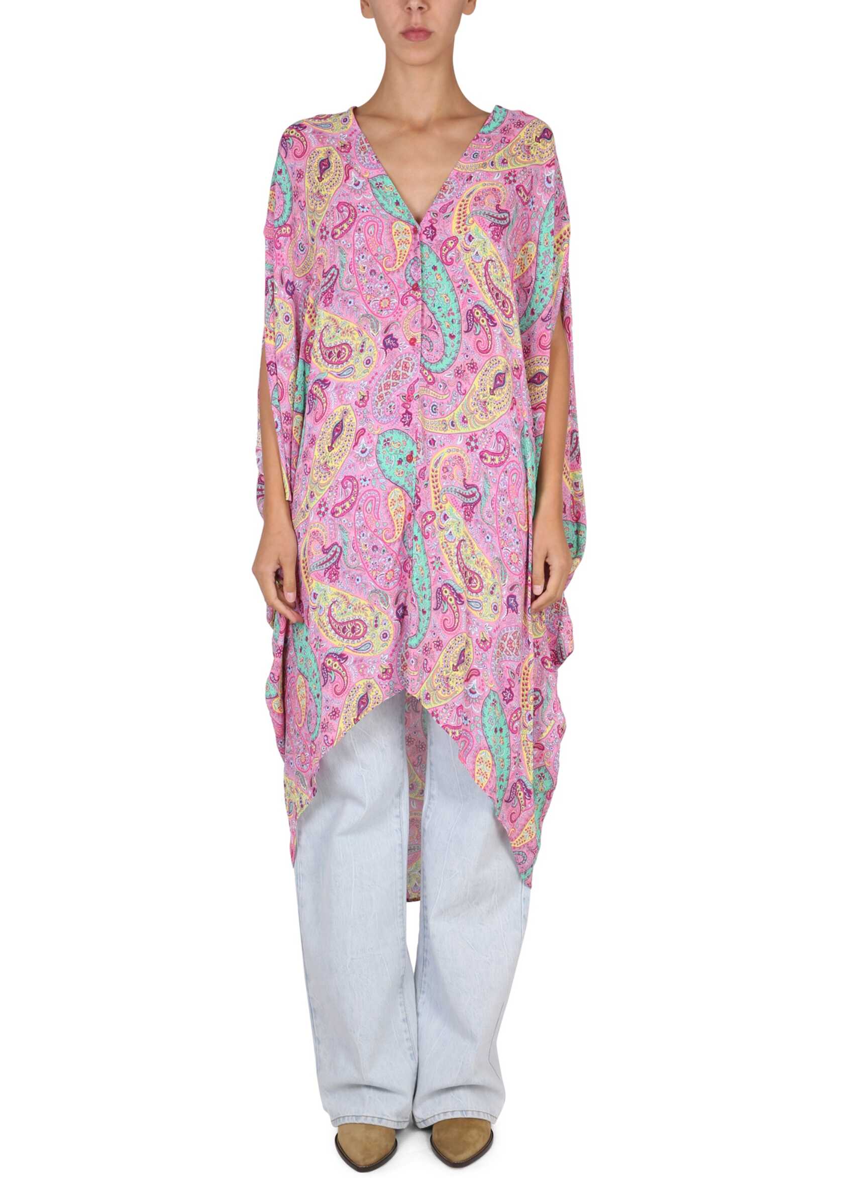 ETRO Pisley Print Caftan PINK