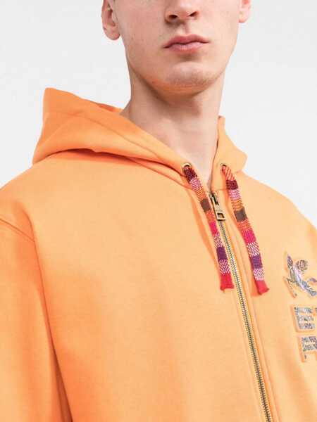 Hanorace ETRO Zip Sweatshirt. ORANGE Barbati (BM 9426953) 5