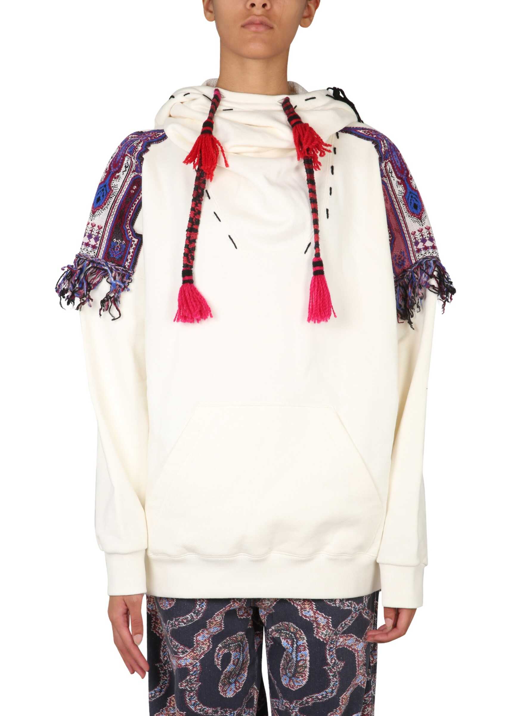 ETRO Sweatshirt With Patches And Tassels POWDER
