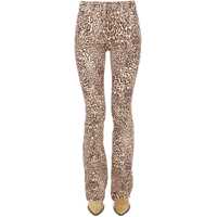 Blugi skinny Animal Print Flared Jeans Femei