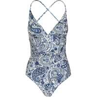 Costume de baie intregi Floral Paisley Print One Piece Swimsuit Femei