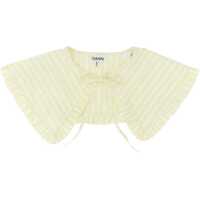 Poncho Collar With Stripe Pattern Femei