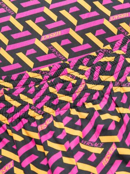 Pantaloni scurti Versace Shorts With La Greca Print MULTICOLOUR Barbati (BM 9427181) 3