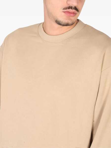 Bluze Ih Nom Uh Nit Crewneck Sweatshirt BEIGE Barbati (BM 9427352) 4